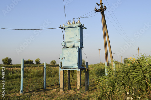 Transformers for voltage conversion. Power infrastructure. The o