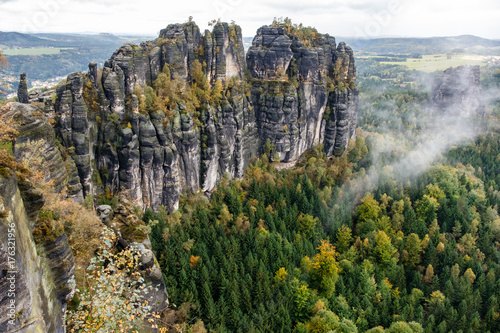 Herbst im Elbsandsteingebirge Region Bad Schandau Schrammsteine