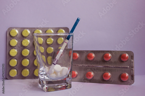 Medical means of contraception. photo