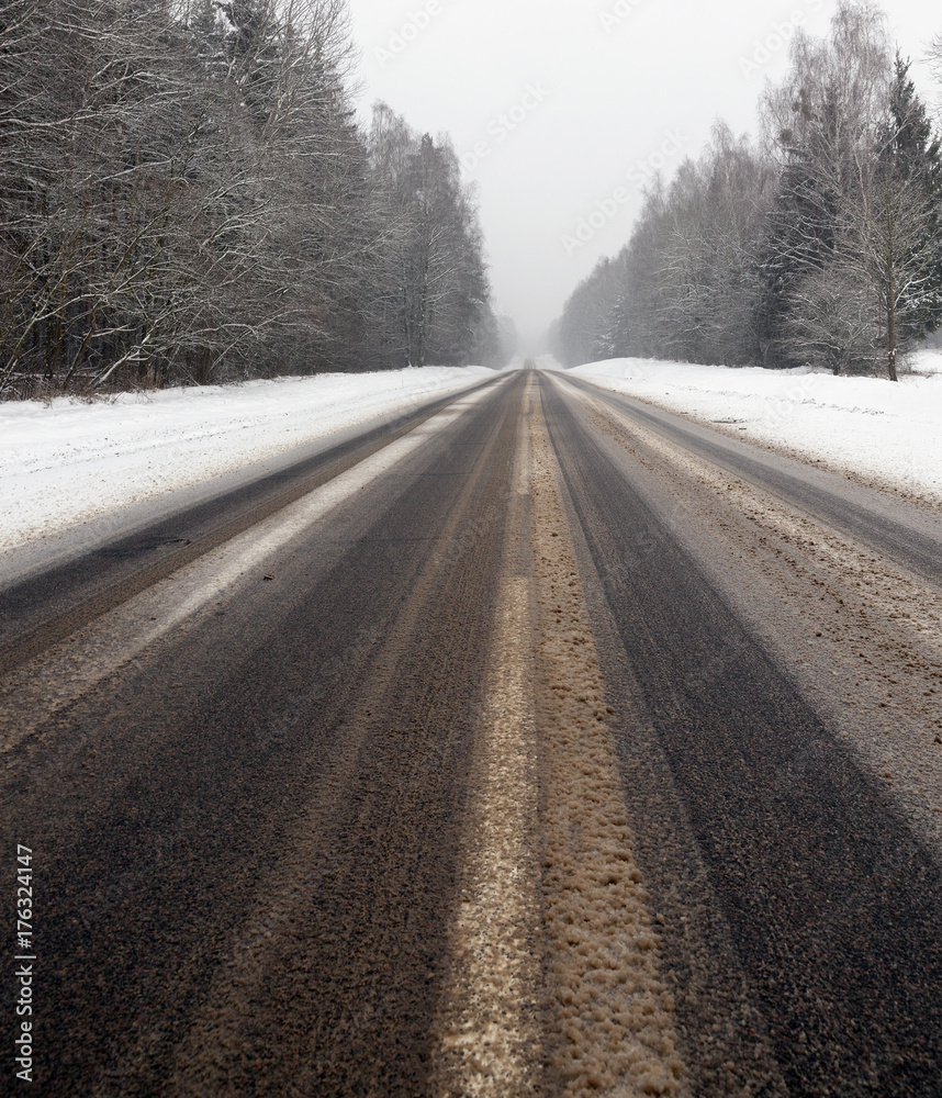 Snow drifts in winter Snow drifts in winter