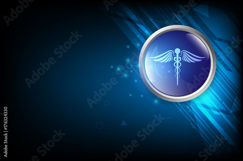 pharmacy logo medical concept abstract background