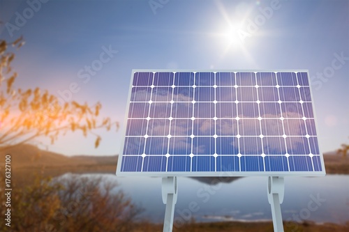 Composite image of solar panel