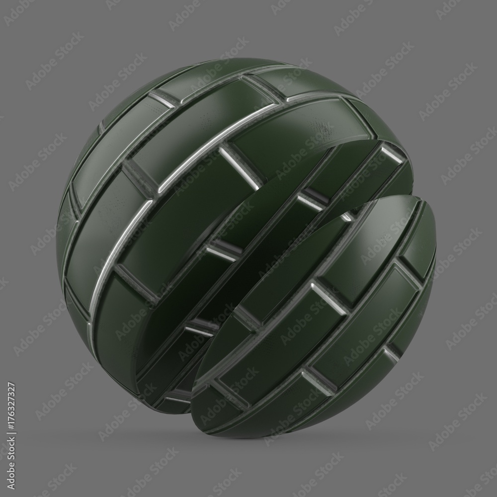 green-chamfered-ceramic-tiles-stock-3d-asset-adobe-stock