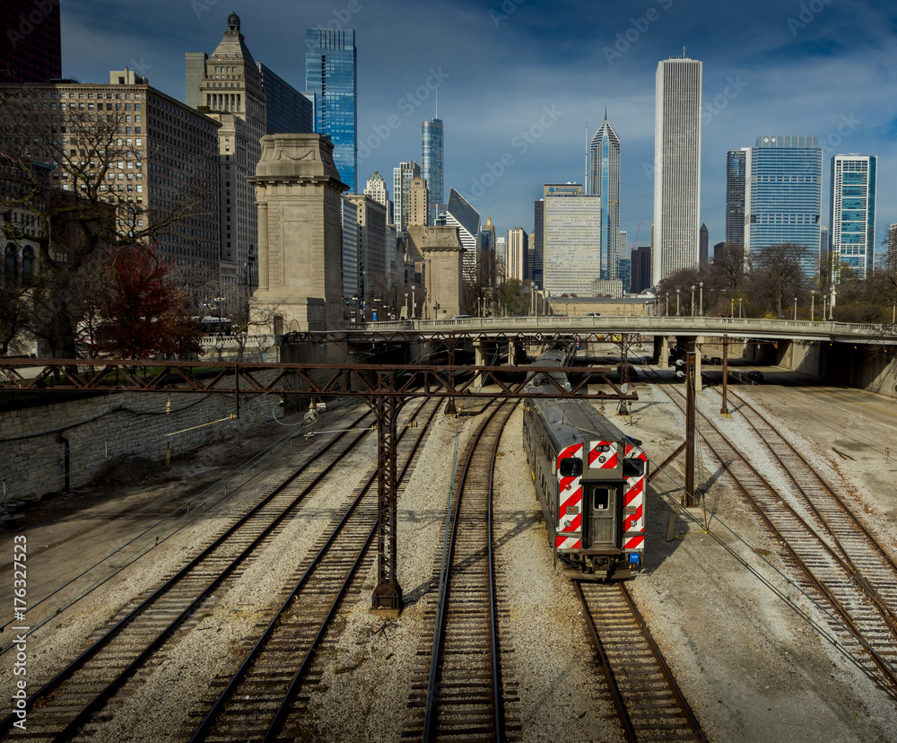 Naklejka premium Chicago skyline
