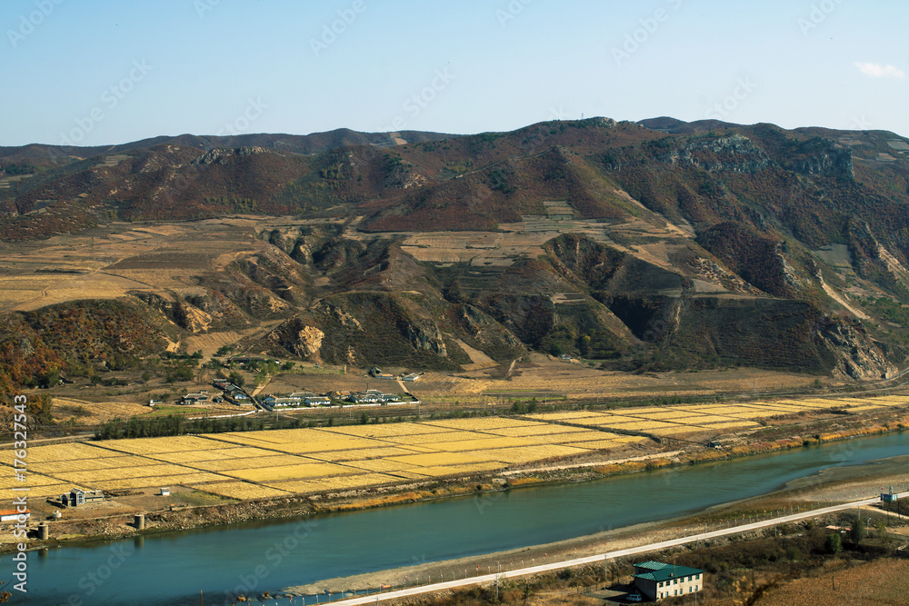 North Korean Bank of the Tumen river