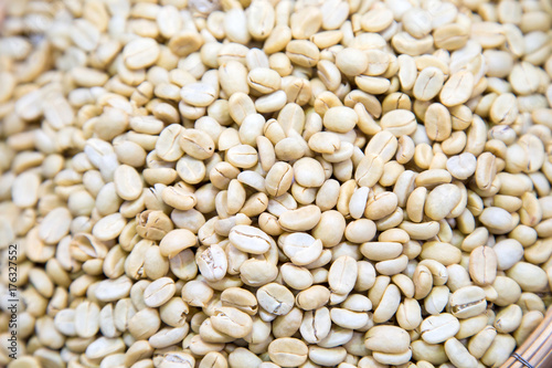 white coffee beans background