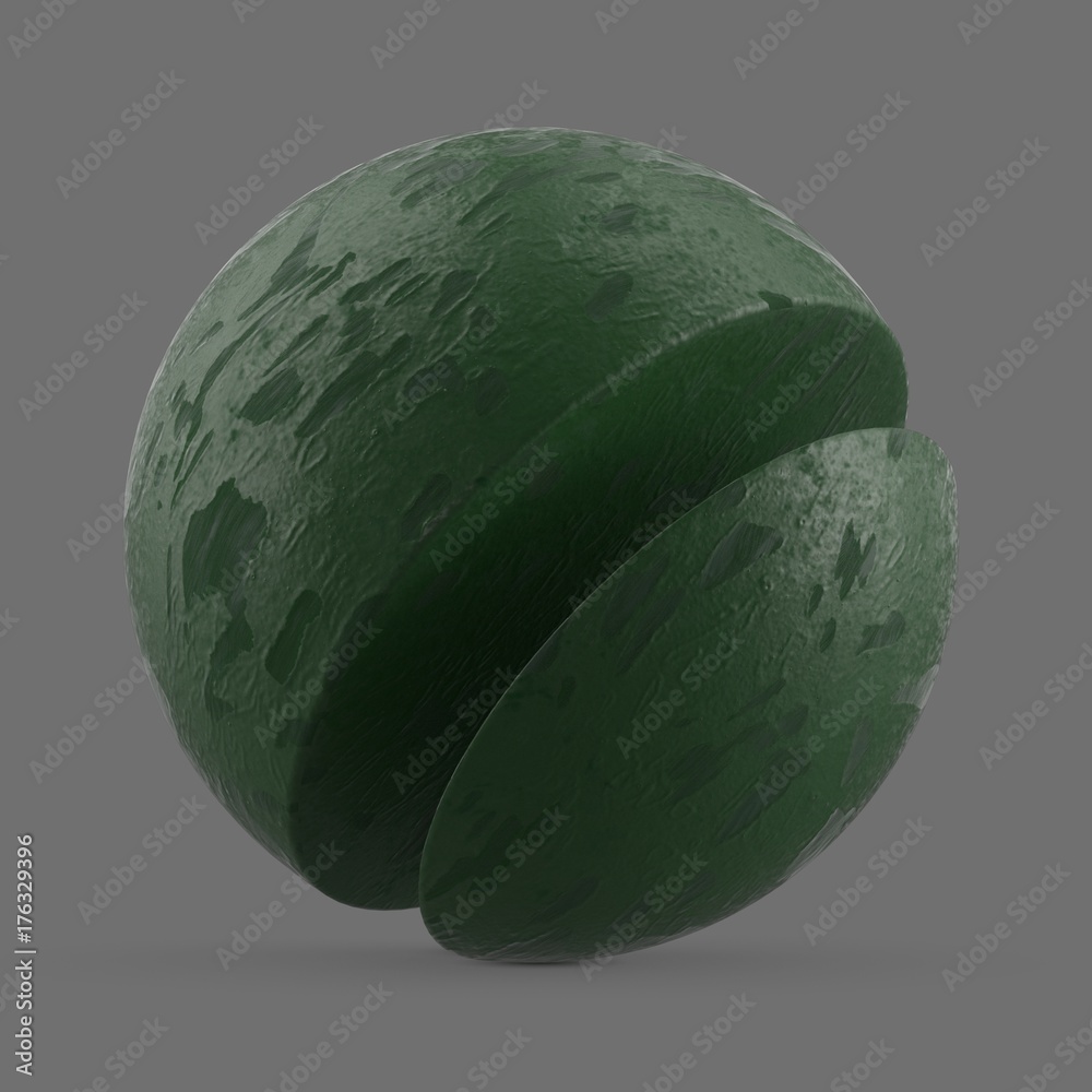 Thick green paint Stock 3D asset | Adobe Stock
