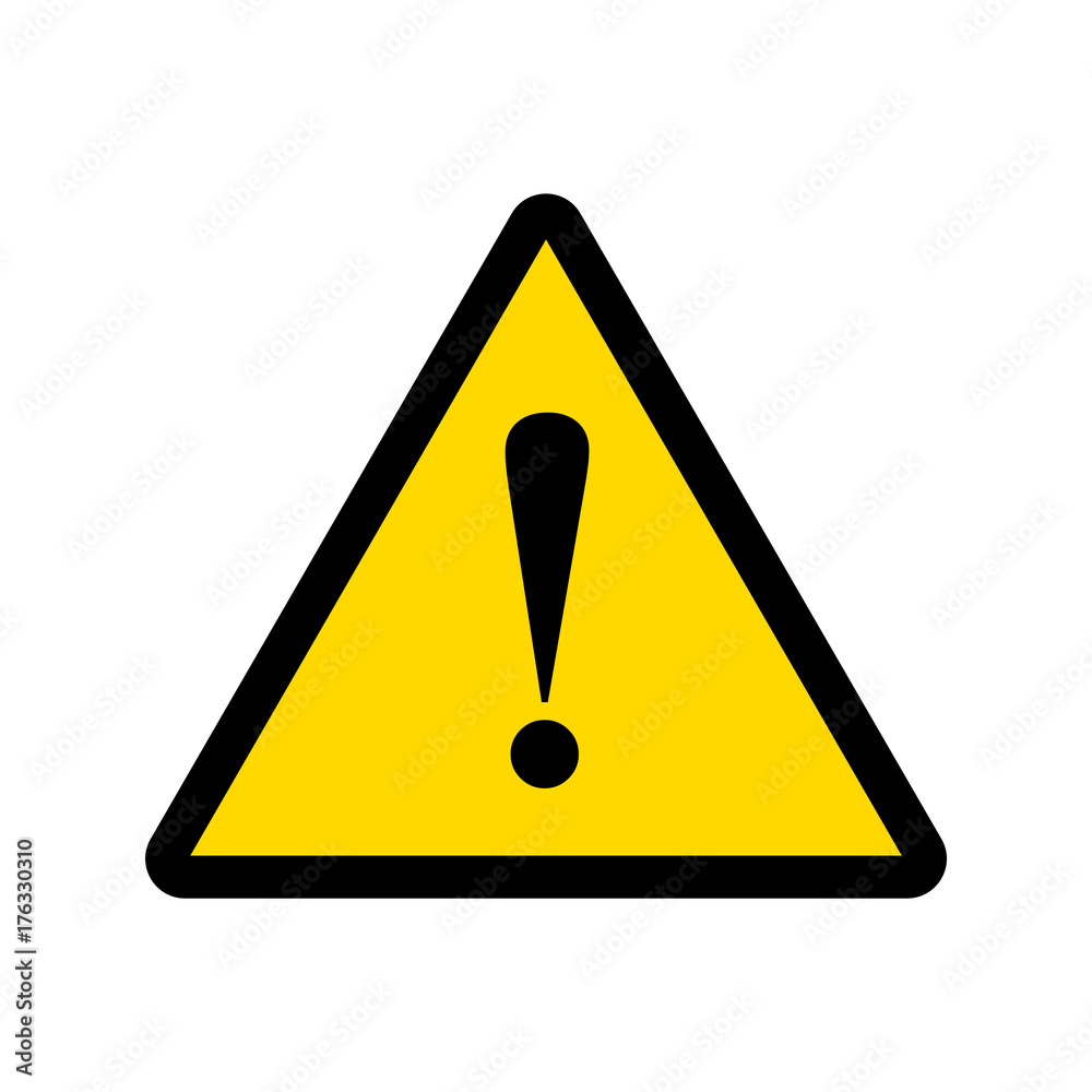 warning sign vector - obrazy, fototapety, plakaty 