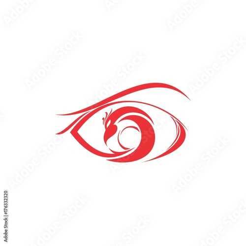 red phoenix eye logo