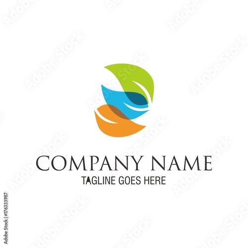 Logo, design, simple, vector, elegant, Lux, new, art, shopisticated, modern, leaf,3 leaf