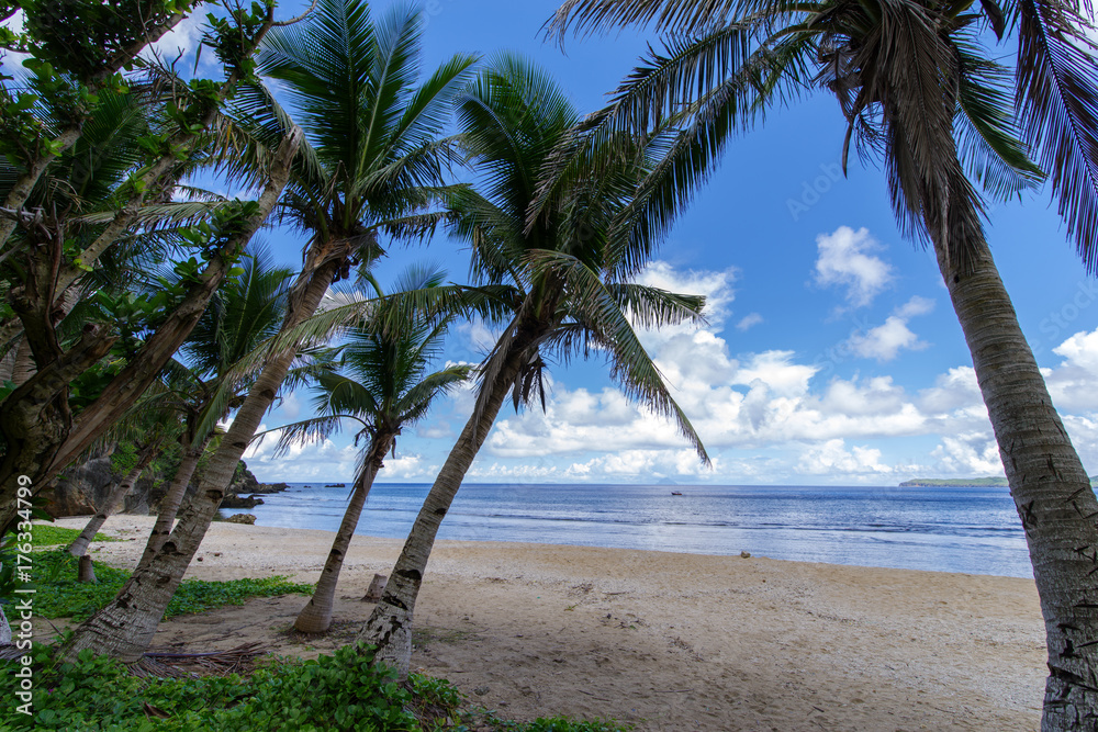 Obraz premium Beautiful white beach in Ivana Island, Batanes