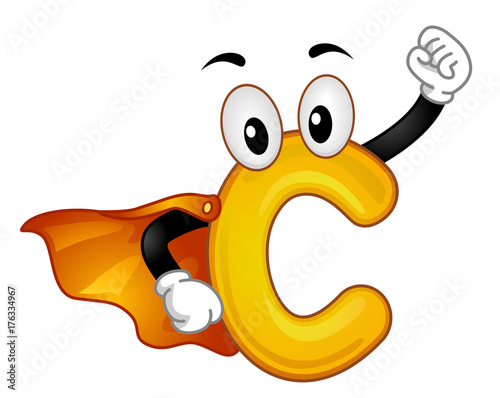 Vitamin Mascot Superhero Il...