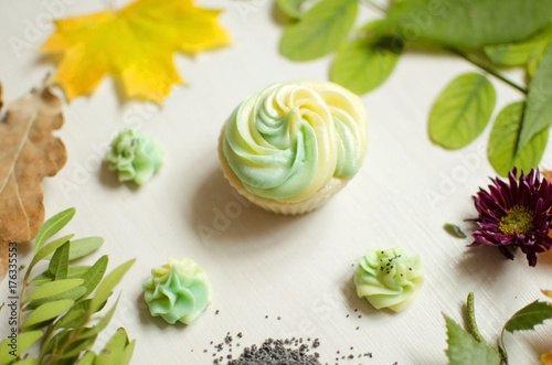 Wallpaper Mural Natural organic cosmetics. Hand Made soap on the white wooden background. Torontodigital.ca