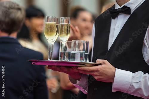 Champagne at the party