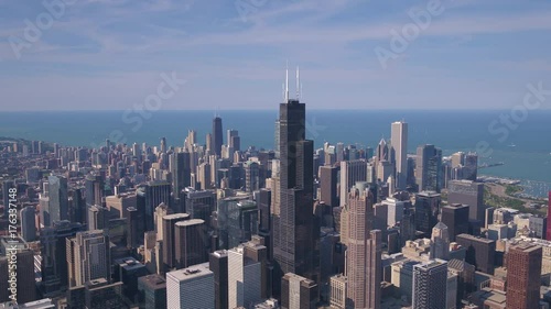 Aerial Illinois Chicago July 2017 Sunny Day 4K Inspire 2 