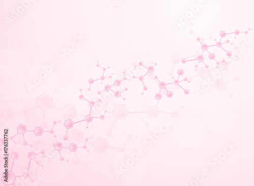 Abstract molecules medical background