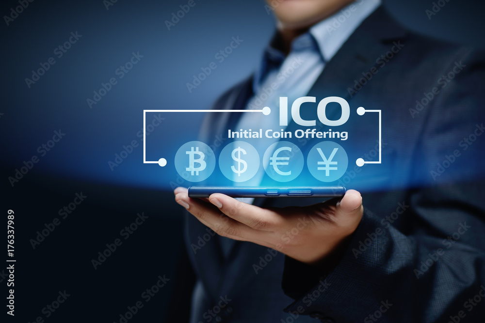 1600948 ICO Initial Coin Offering Business Internet Technology Concept