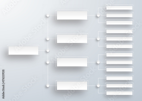 Crystal White Label, Organization Chart #Vector Background