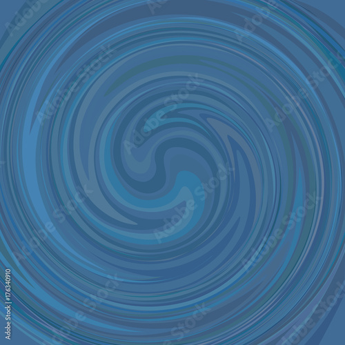 Abstract water swirl background. Spiral blue wave vector texture.