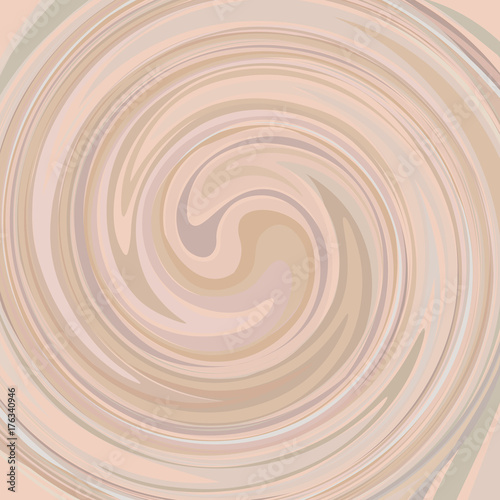 Abstract cream swirl texture background. Creamy spiral twirl vector backdrop.
