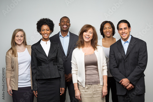 Diverse group of business people. photo