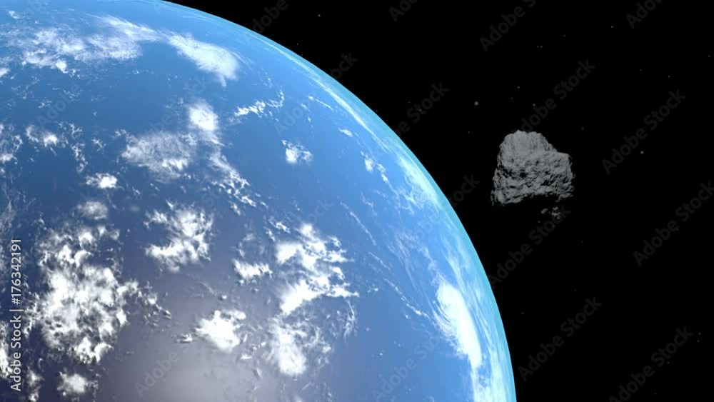 Asteroid Passing Planet Earth Asteroid Passing Planet Earth