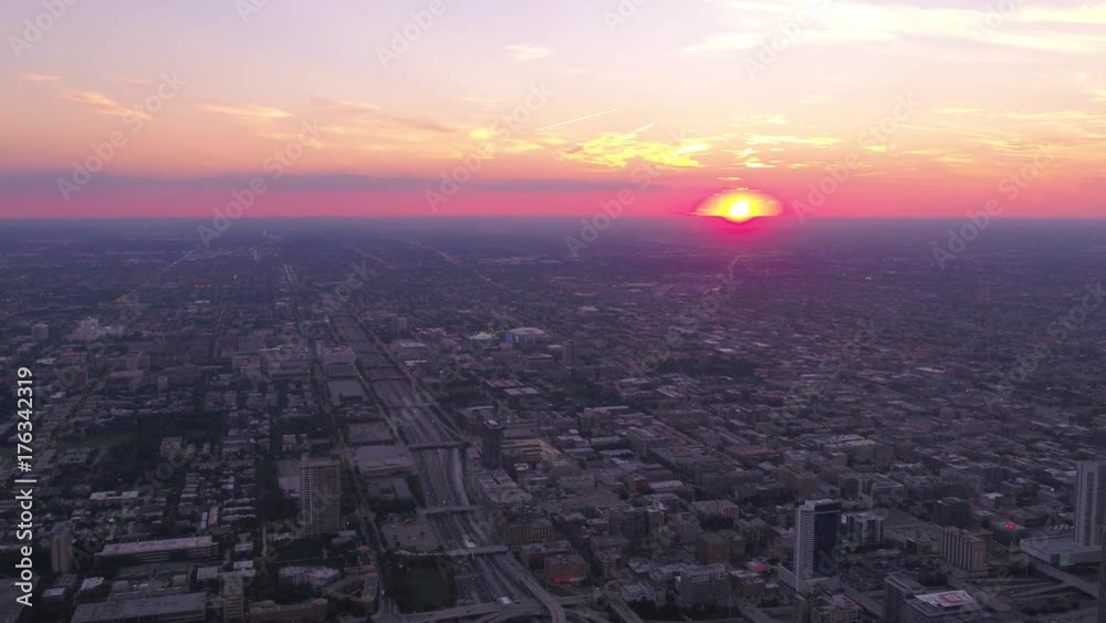 Aerial Illinois Chicago July 2017 Sunset 4K Inspire 2 Aerial Illinois Chicago July 2017 Sunset 4K Inspire 2