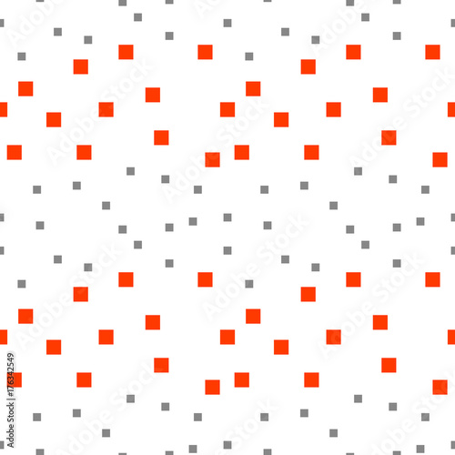 Seamless abstract geometric colorful vector pattern with chaotic square