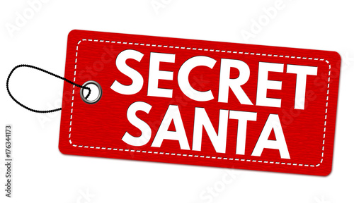 Secret Santa label or price tag