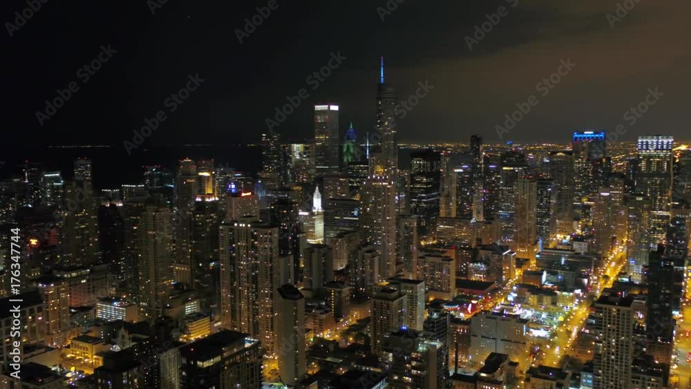 Aerial Illinois Chicago July 2017 Night 4K Inspire 2 Aerial Illinois Chicago July 2017 Night 4K Inspire 2