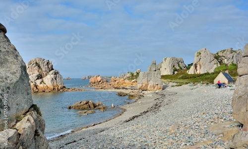 La côte bretonne à Plougrescant