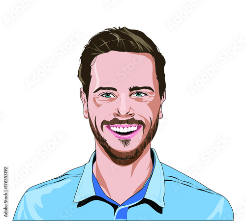 cool men illustration portrait