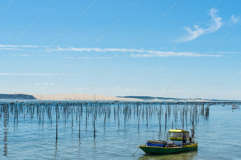 BASSIN D'ARCACHON (France), vue sur la dune du Pyla