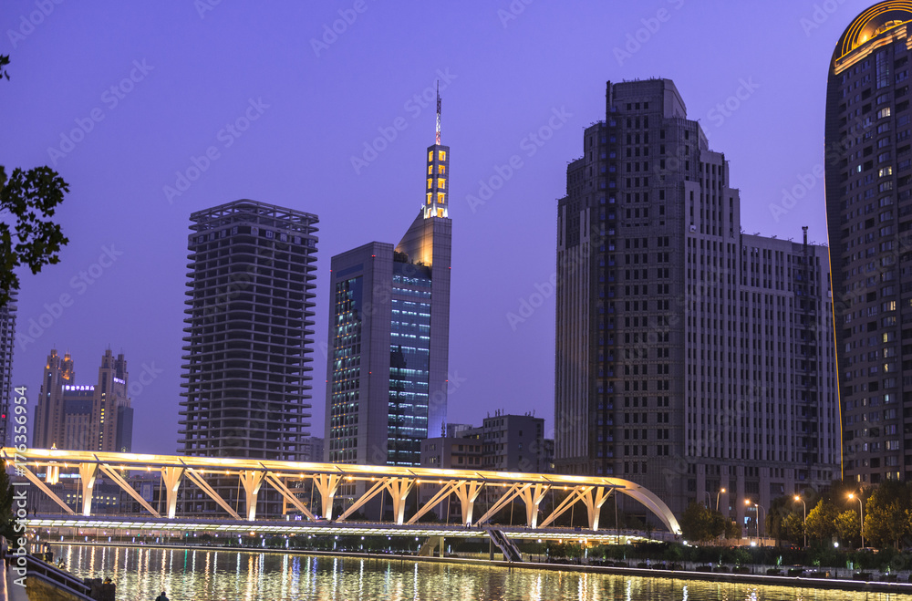 Fototapeta premium 天津夜景