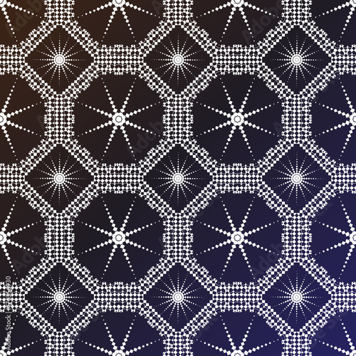 Vector seamless texture: endless abstract monochrome geometric pattern.