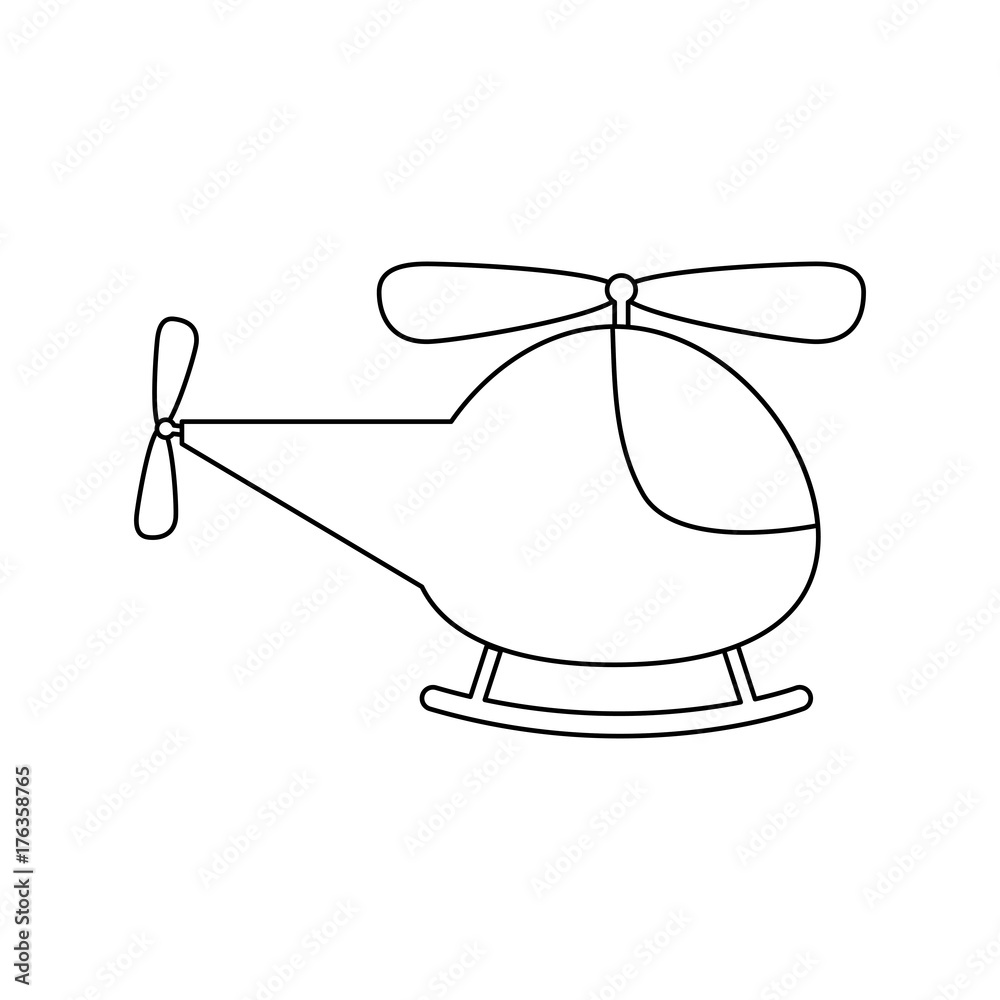 Obraz premium toy helicopter icon