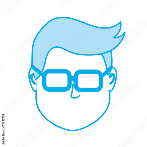 silhouette default avatar man to social user