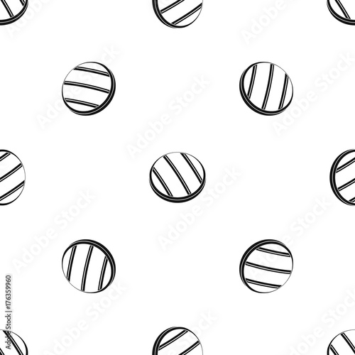 Grilled round beef steak pattern seamless black