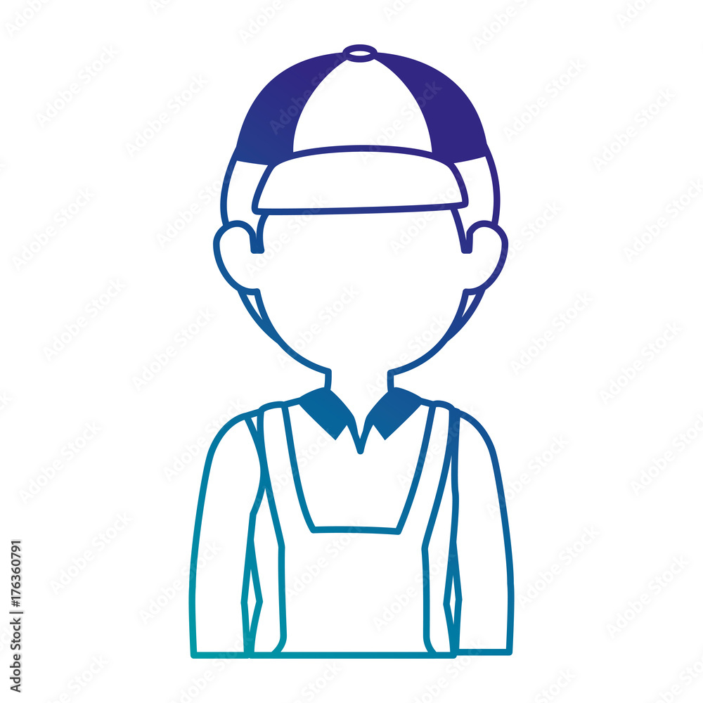 delivery worker avatar character delivery worker avatar character