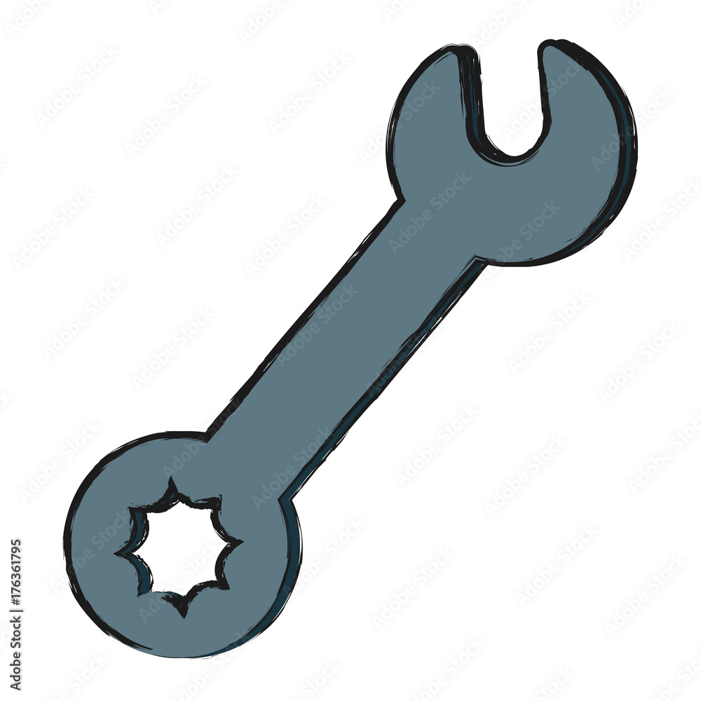 wrench tool icon over white background vector illustration wrench tool icon over white background vector illustration