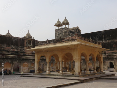 Patio amber fort, India
