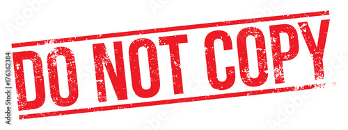 Do Not Copy Warning