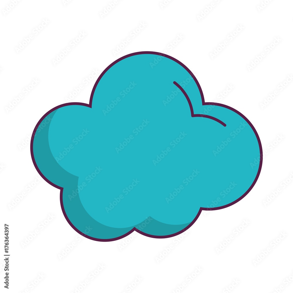 cloud icon over white background vector illustration cloud icon over white background vector illustration