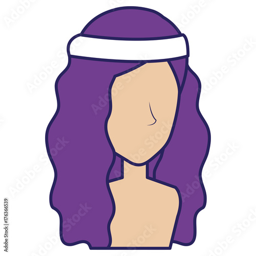 hippie woman shirtless avatar character