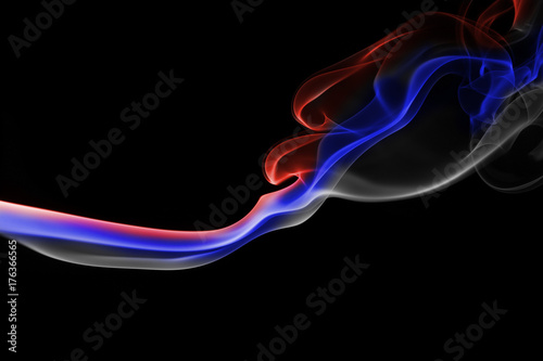 Serbia national smoke flag