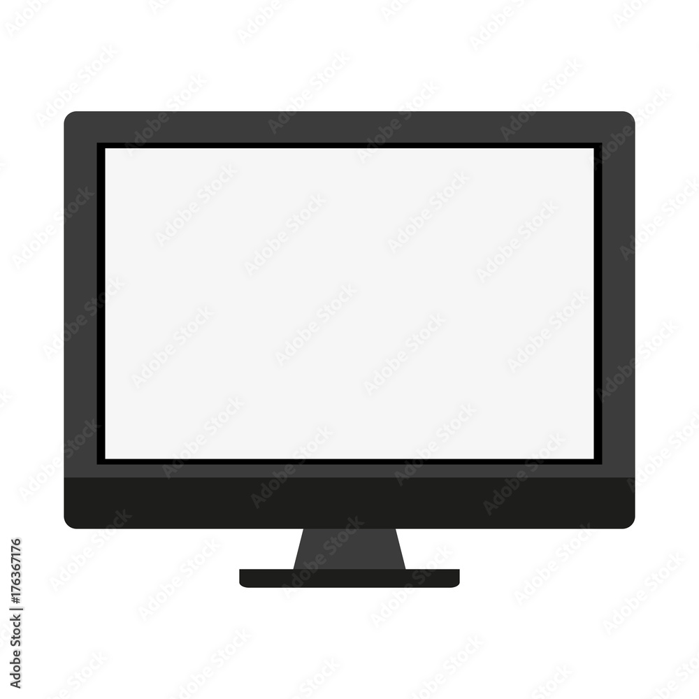 computer monitor with blank screen icon image vector illustration design computer monitor with blank screen icon image vector illustration design