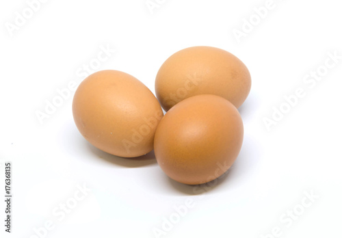 Close up egg isolated