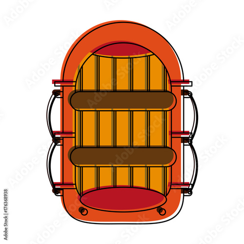raft row boat icon image vector illustration design 