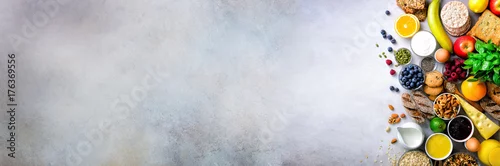 Obraz Zdrowe składniki śniadaniowe