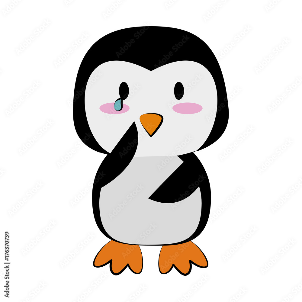 penguin crying cute animal cartoon icon image vector illustration design penguin crying cute animal cartoon icon image vector illustration design